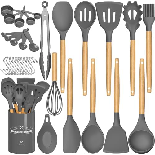 Kitchen Cooking Utensils Set (Gray)